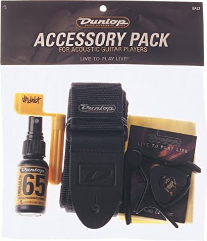 Dunlop GA21 Acoustic Guitar Accessory Pack With Strap