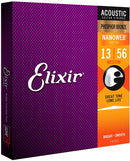 Elixir Nanoweb Phosphor Bronze 13-56 Medium Gauge Acoustic Guitar Strings