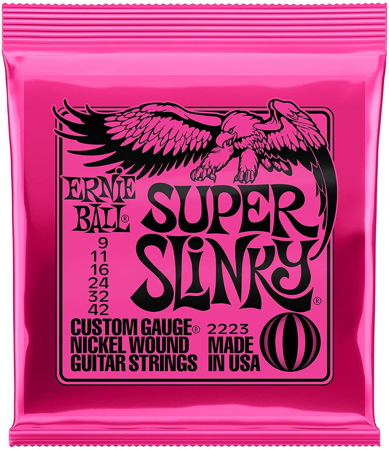 Ernie Ball P02223 Super Slinky 09-42 Nickel Wound Electric Guitar Strings