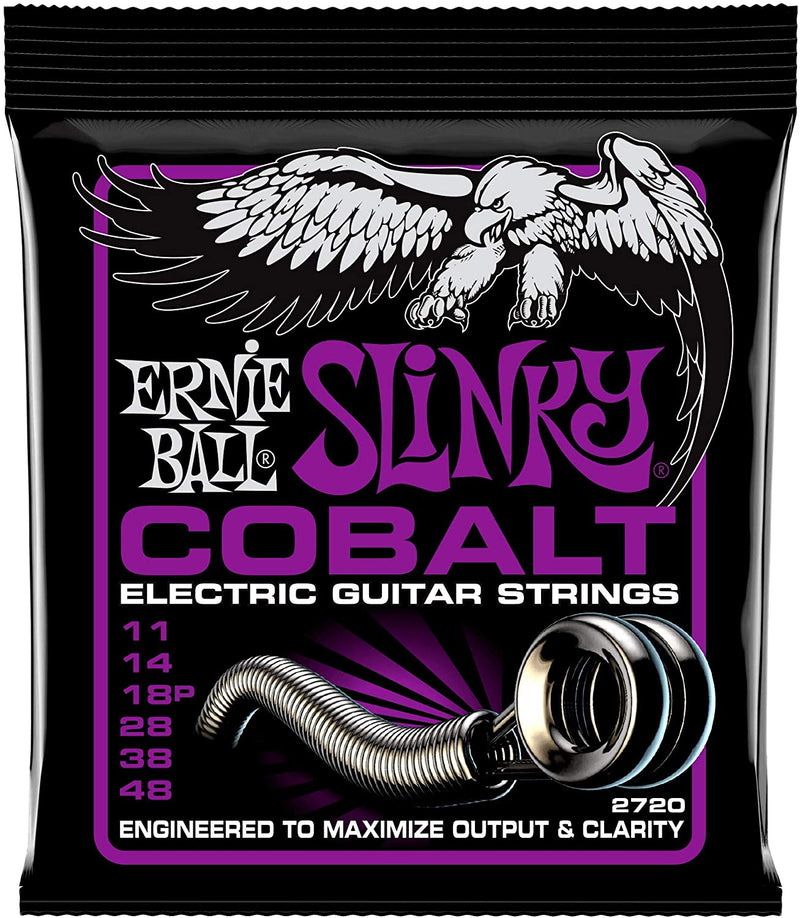 Ernie Ball P02720 Cobalt Power Slinky 11-48 Electric Guitar Strings