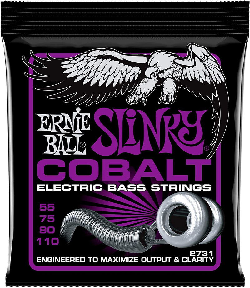 Ernie Ball P02731 Cobalt Power Slinky 55-110 Electric Bass Strings  - 4 String