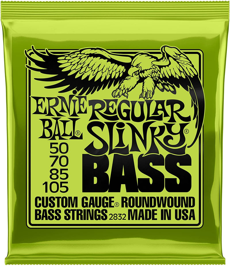 Ernie Ball P02832 Regular Slinky 50-105 Nickel Wound Bass Guitar Strings - 4-String