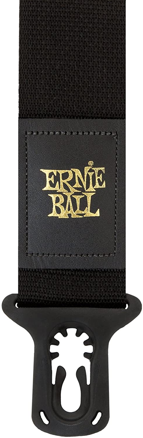 Ernie Ball P04056 Polylock Guitar Strap - Black