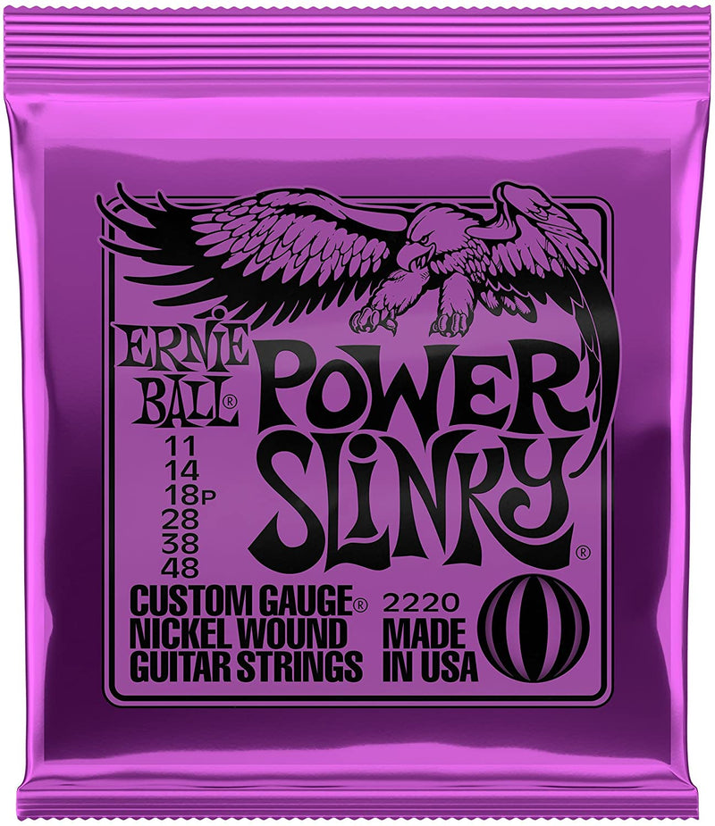 Ernie Ball P02220 Power Slinky 11-48  Nickel Wound Electric Guitar Stings
