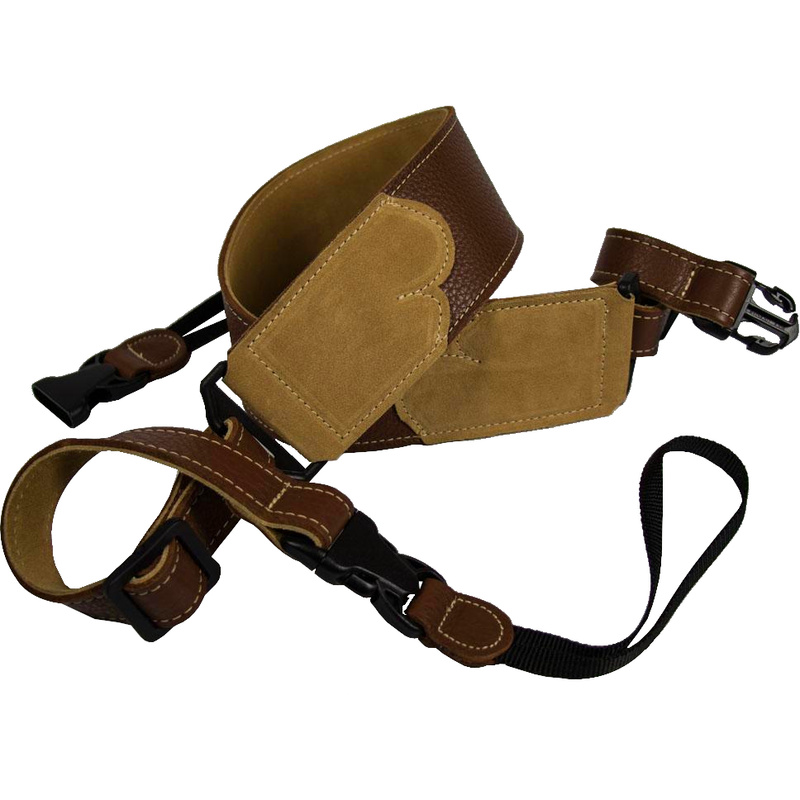 Franklin BJ-CA Caramel 2.5" Glove  Leather Banjo Strap
