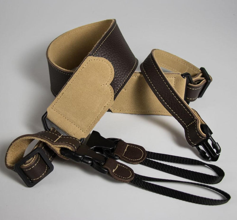 Franklin BJ-CH Chocolate 2.5" Glove Leather Banjo Strap