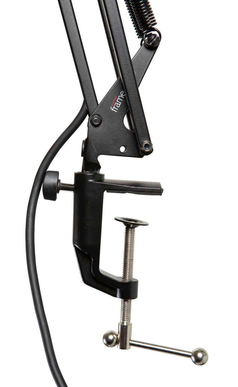 Gator Frameworks GFWMICBCBM1000 Desk Mounted Broadcast Boom for Podcast and Recording