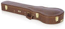 Gator Cases Gibson Les Paul® Guitar Deluxe Wood Case, Brown