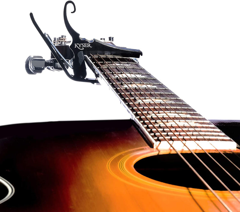 Kyser KG6BK Quick-Change Capo for 6-String Acoustic Guitars - Black
