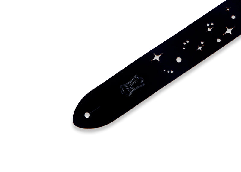 Levy M12GSC-BLK 2" Galaxy Punch Out Guitar Strap