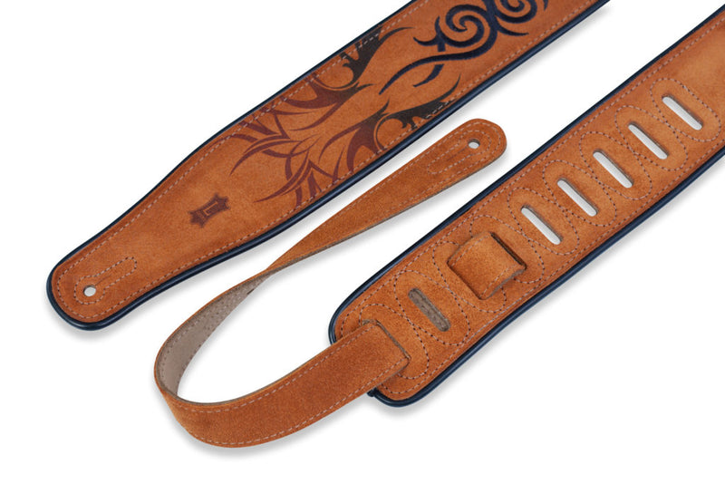 Levy's MSS3EP-006 2-1/2" Suede Guitar Strap with Embroider