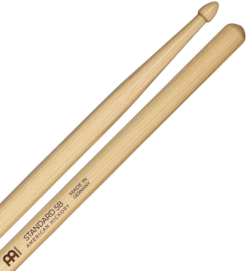 Meinl Percussion SB102 Stick & Brush American Hickory 5B Acorn Wood Tip Drumsticks