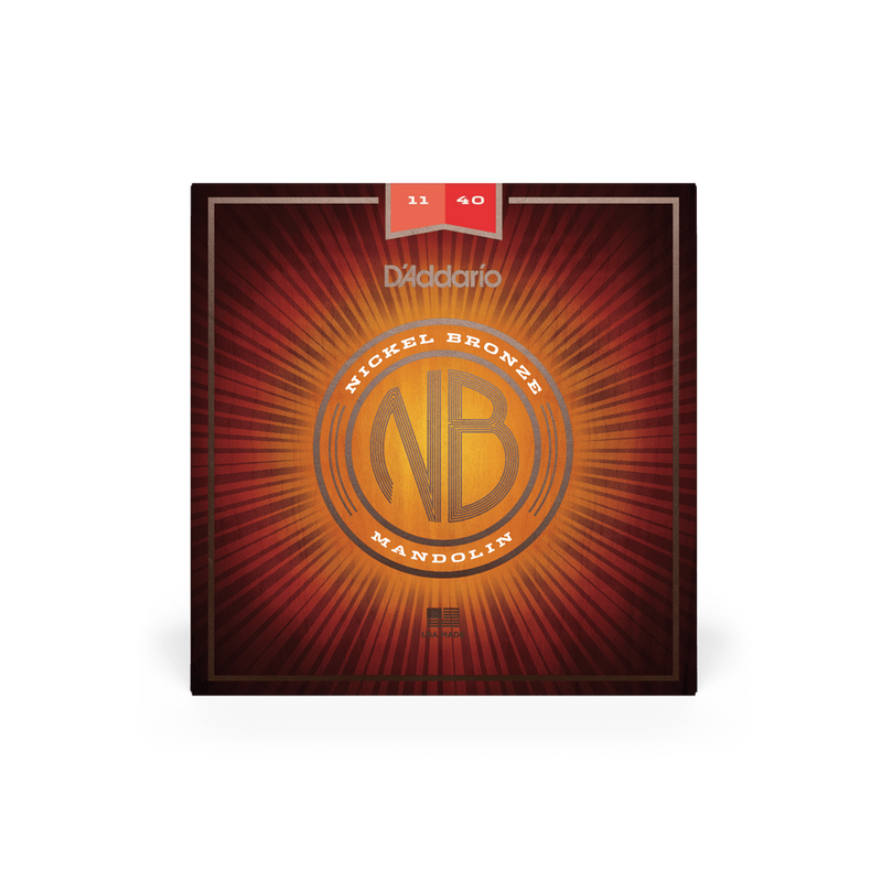 D'Addario NBM1140 Nickel Bronze Mandolin Strings - .011-.040 Medium