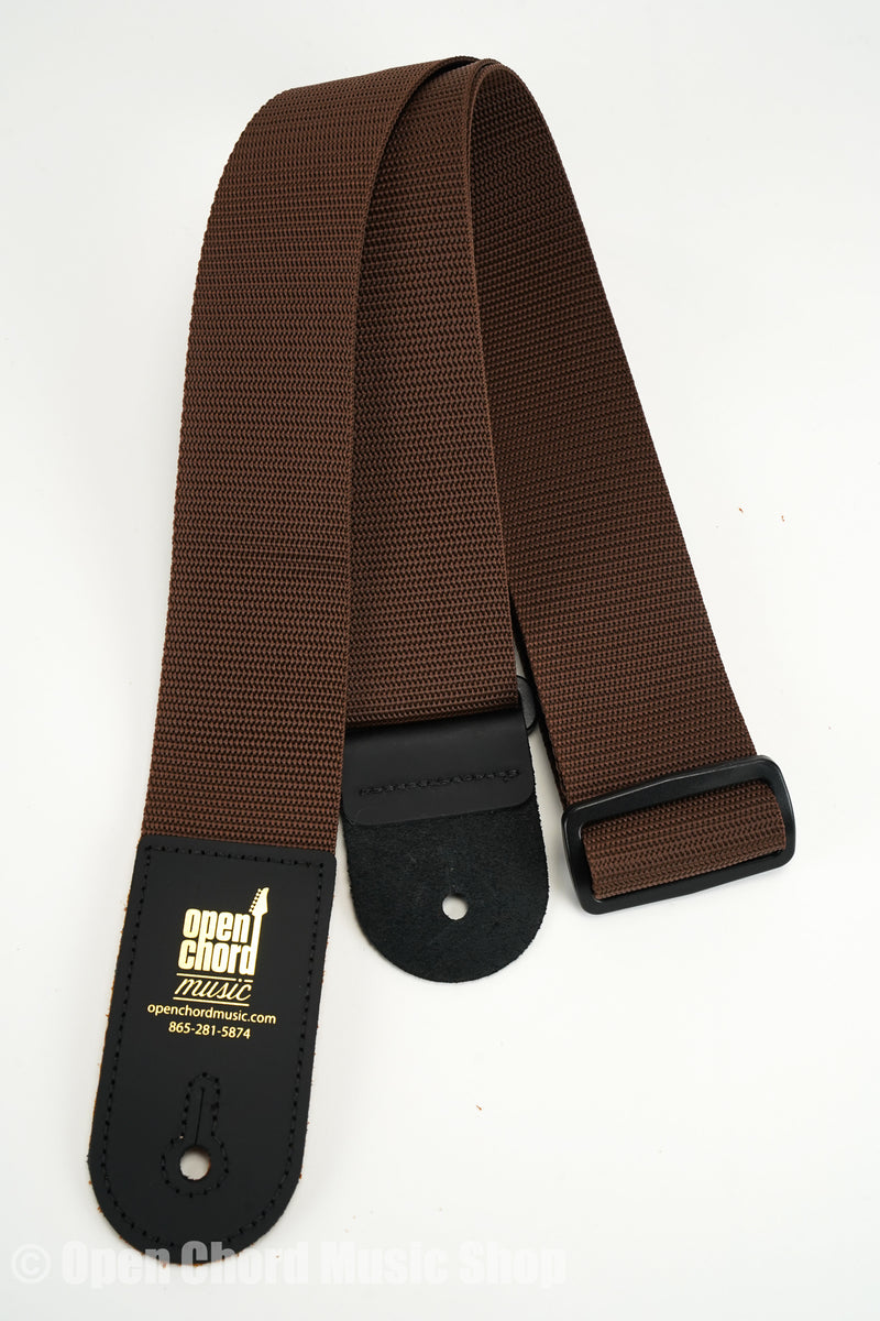 Levy's M8POLY-BRN Open Chord Guitar Strap - Brown