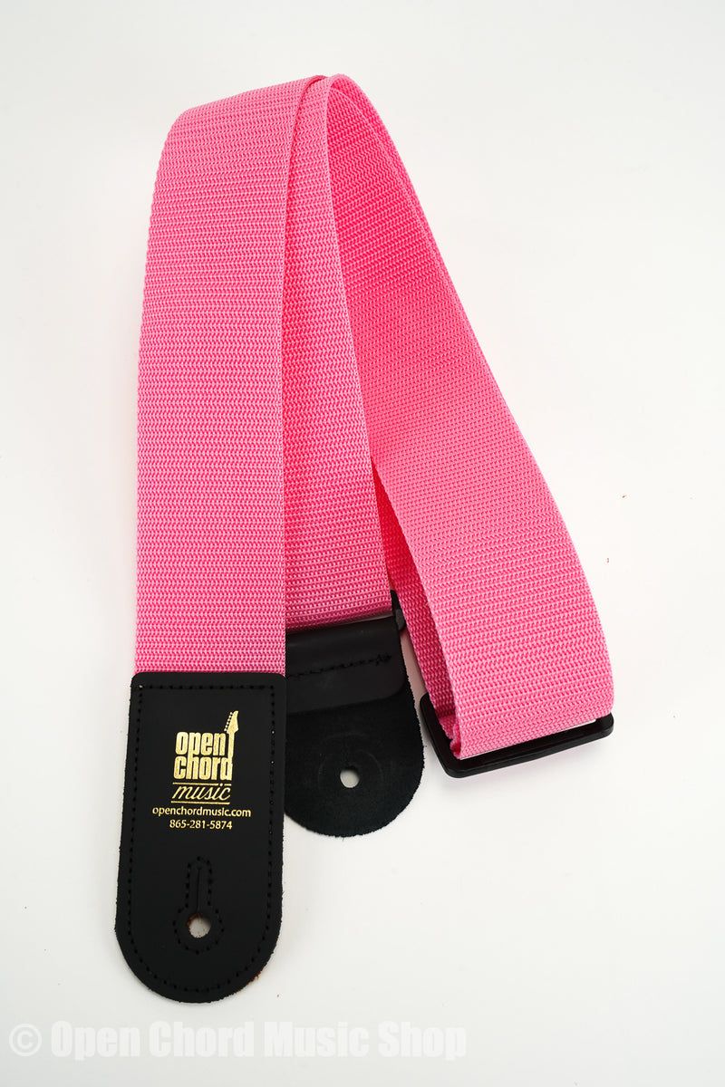 Levy's M8POLYL-PNK  Open Chord Strap - Pink