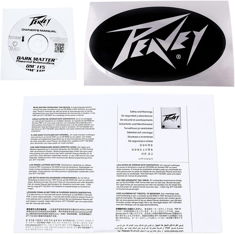 Peavey 03614760 DM118 18" Powered Subwoofer Cabinet