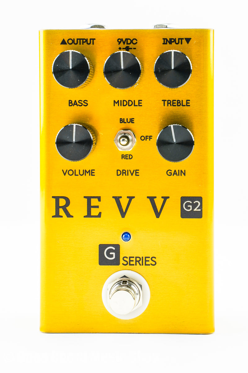 gold drive pedal REVV G2 Overdrive Pedal Gold Edition Guitar Pedal