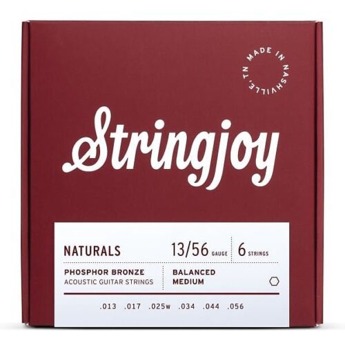 Stringjoy Naturals | Medium Gauge (13-56) Phosphor Bronze Acoustic Guitar Strings