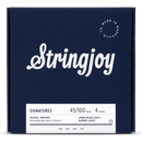 Stringjoy Signatures | 4-String Long Scale Nickel Wound Bass Guitar Strings, Super Light Gauge (45-100)
