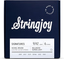 Stringjoy Signatures | Balanced Super Light Gauge (9-42) Nickel Wound Electric Guitar Strings