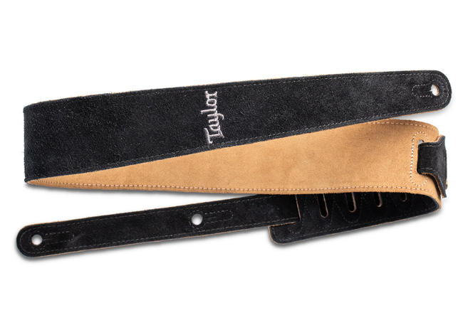 Taylor 2.5" Embroidered Suede Guitar Strap