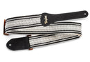 Taylor 4004-20 2" Academy Jacquard Leather Guitar Strap White/Black