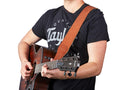 Taylor 4103-25 Gemstone 2.5" Sanded Leather Guitar Strap Medium Brown