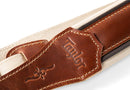 Taylor 4105-25 Renaissance 2.5" Leather Guitar Strap Medium Brown