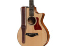 Taylor 4108-25 Century 2.5" Leather Guitar Strap Cordovan/Cream/Cordovan