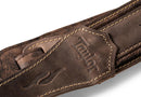 Taylor 4114-25 Element Distressed Leather Guitar Strap - Dark Brown 2.5"