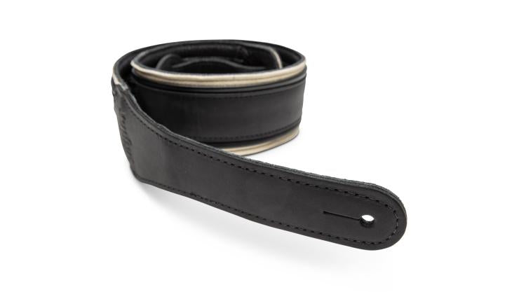 Taylor 4127-25 2.5" American Dream Leather Strap - Black/White