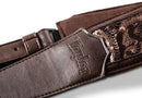 Taylor 4204-22 2.25" Vegan Leather Guitar Strap - Chocolate Brown Sequin
