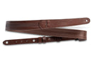Taylor 4206-15 1.5" Slim Vegan Leather Guitar Strap - Chocolate Brown