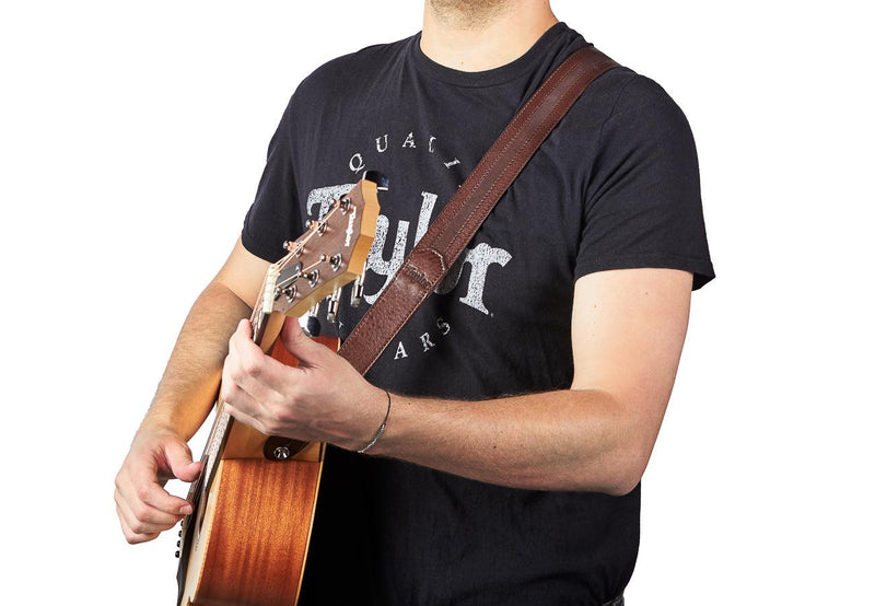  Fender Vegan Leather Strap - Brown : Musical Instruments