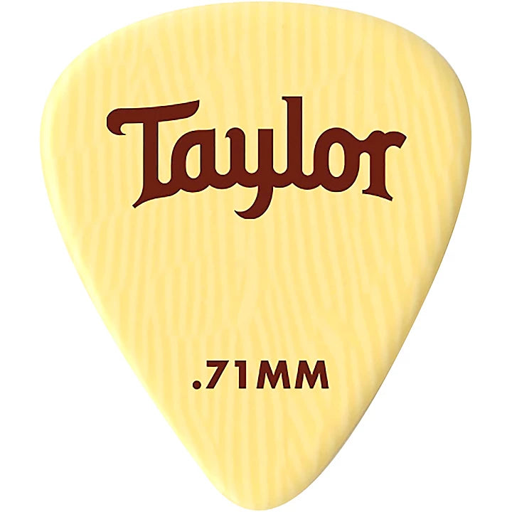 Taylor 70736-6 Premium Ivoroid 351 Picks 0.71mm 6-pack