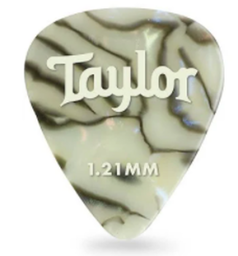 Taylor 80737 Celluloid 351 Guitar Picks Abalone 1.21mm 12-Pack