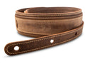 Taylor Guitars 6250-05D Wings Distressed 2.5" Leather Strap - Dark Brown