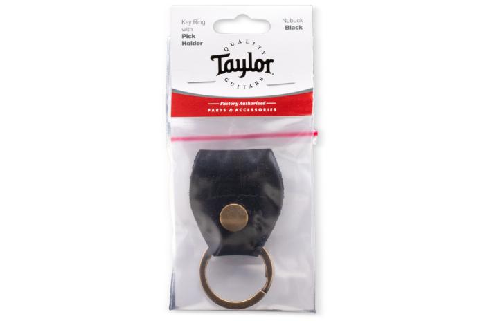 Taylor TKR-06 Key Ring w/ Pick Holder Black Nubuck