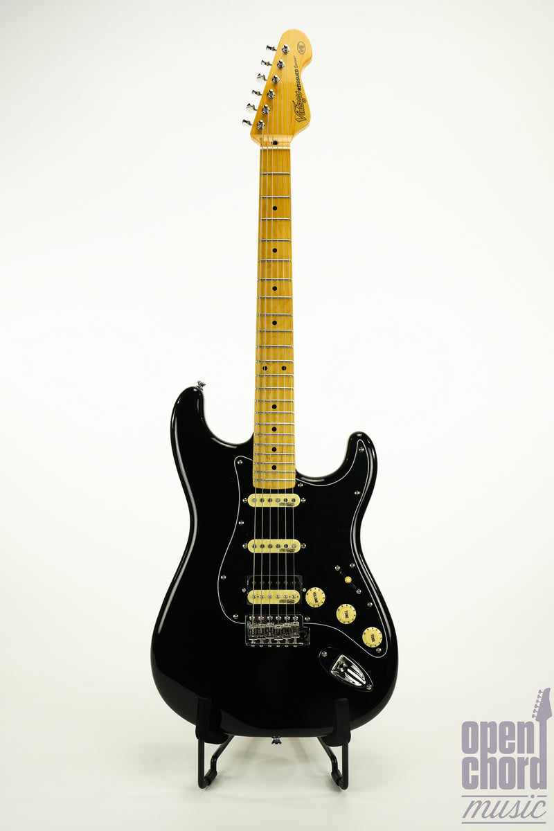 Vintage V6HMBB Reissue Series Gloss Black Electric Guitar