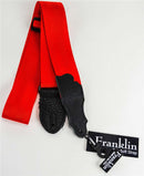 Franklin 0-R-BK Red Nylon 2" Aviator Seatbelt Guitar Strap