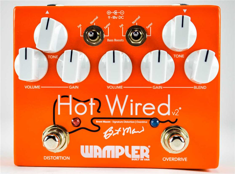 Wampler Hot Wired V2 Wampler Brent Mason Signature Overdrive Distortion