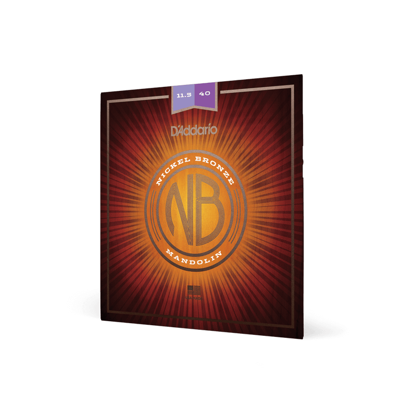 D'Addario NBM11540 Nickel Bronze Custom 11.5-40 Medium Gauge Mandolin Strings
