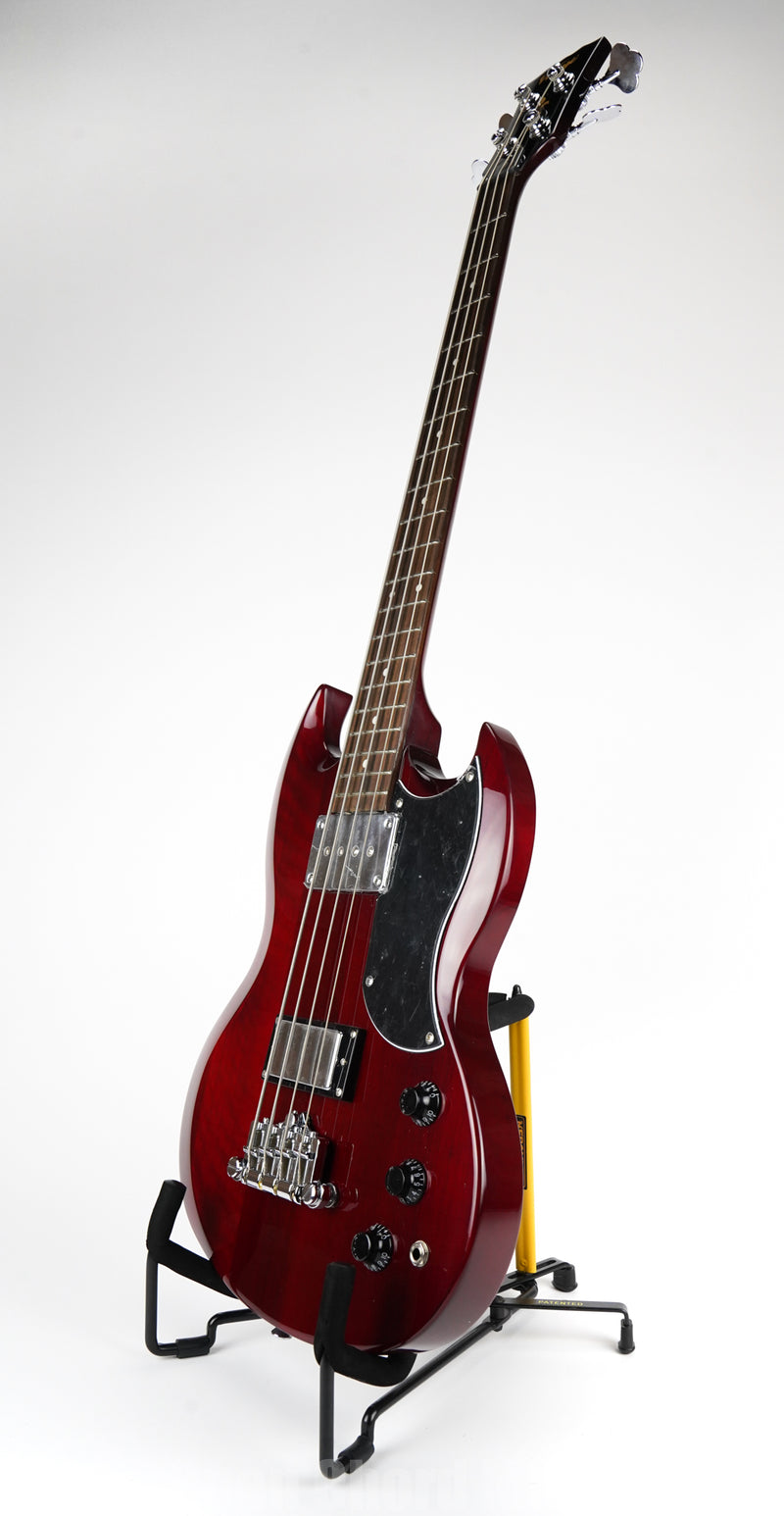 Vintage VS4 ReIssued Bass Guitar ~ Cherry Red (121052412)