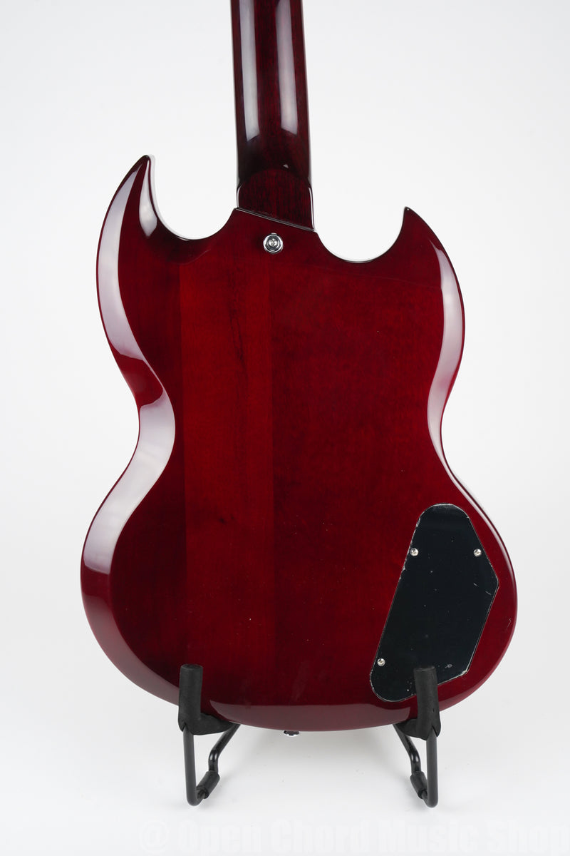 Vintage VS6 ReIssued Electric Guitar ~ Left Hand Cherry Red (M2021030923)